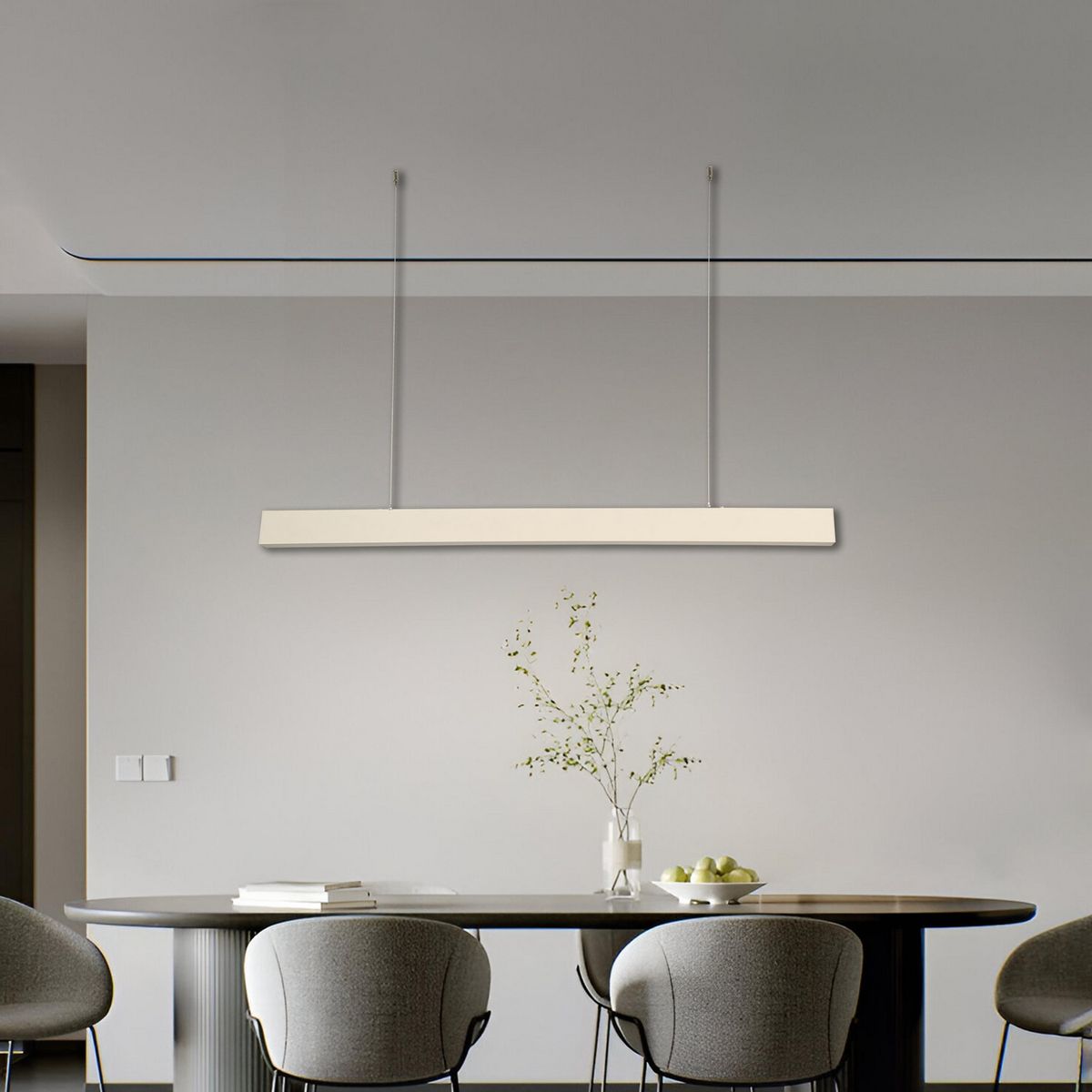 JUST HOME COLLECTION - Lámpara Colgante Plástico Blanco