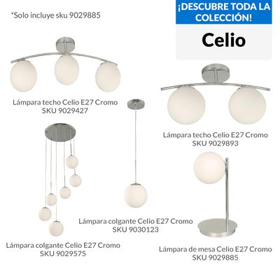 Imagen 2 del producto Lámpara Mesa Celio Gris 20x38.5 cm