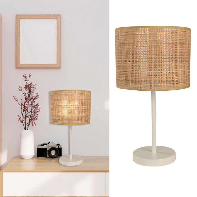 JUST HOME COLLECTION - Lámpara Mesa Lanita Blanco 26x47 cm