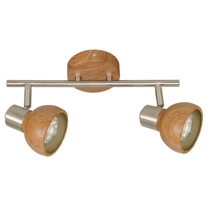 JUST HOME COLLECTION - Barra Led Madera Café/Marrón 32.5 cm