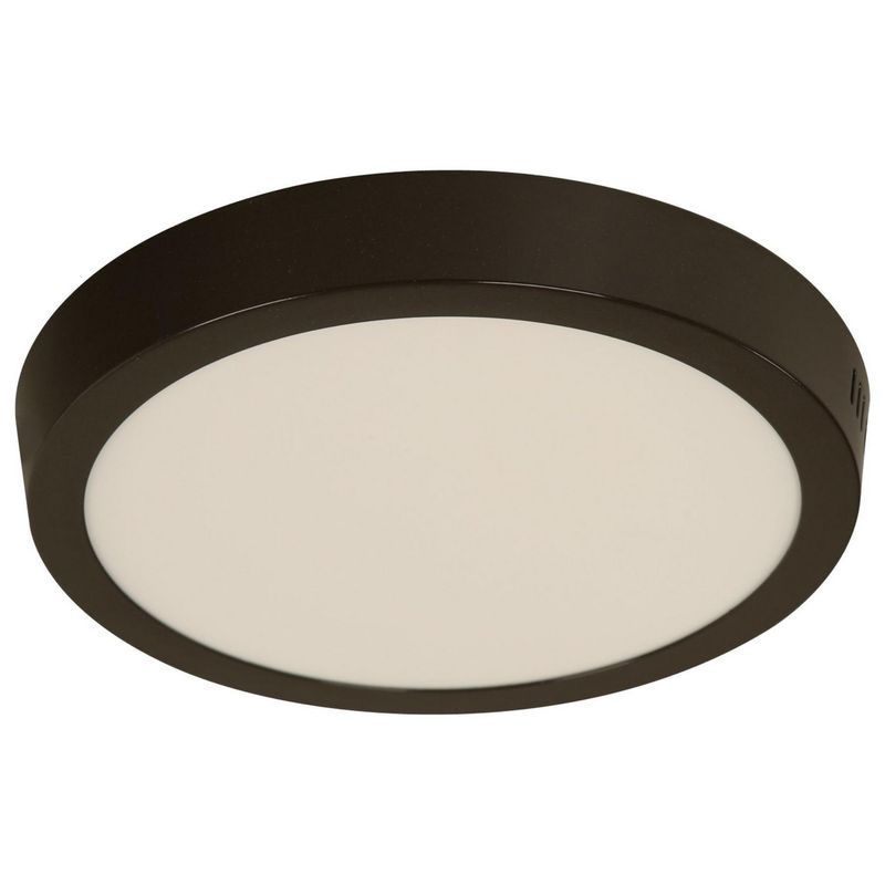 JUST HOME COLLECTION - Plafón Led Manzoni Plástico Negro 21.2 cm