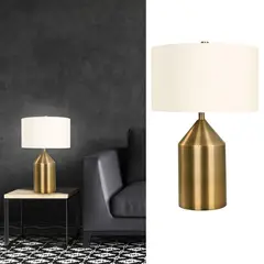 JUST HOME COLLECTION - Lámpara Mesa Tiber 1L E27 Bronce