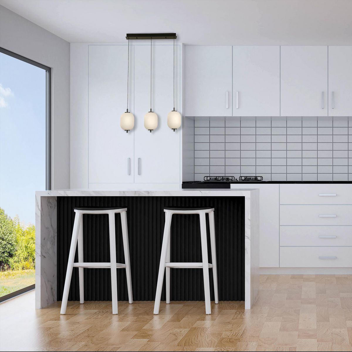 JUST HOME COLLECTION - Lámpara Colgante Metal Negro