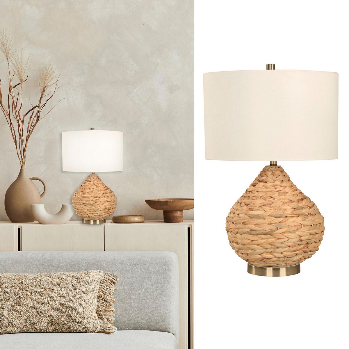 JUST HOME COLLECTION - Lámpara Mesa Ostiense Multicolor 38x64 cm