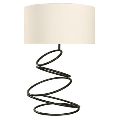 Imagen 2 del producto Lámpara Mesa Espiral Negro 38x64 cm