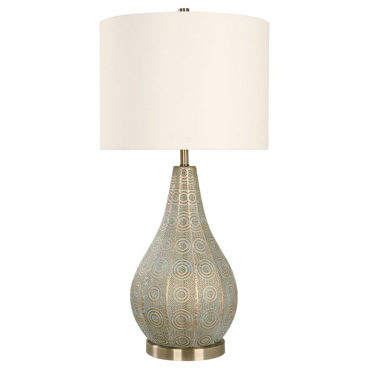 JUST HOME COLLECTION - Lámpara Mesa Veneto Amarillo 38x77.5 cm