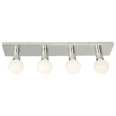 JUST HOME COLLECTION - Aplique Vanity 4L E27 Cromo