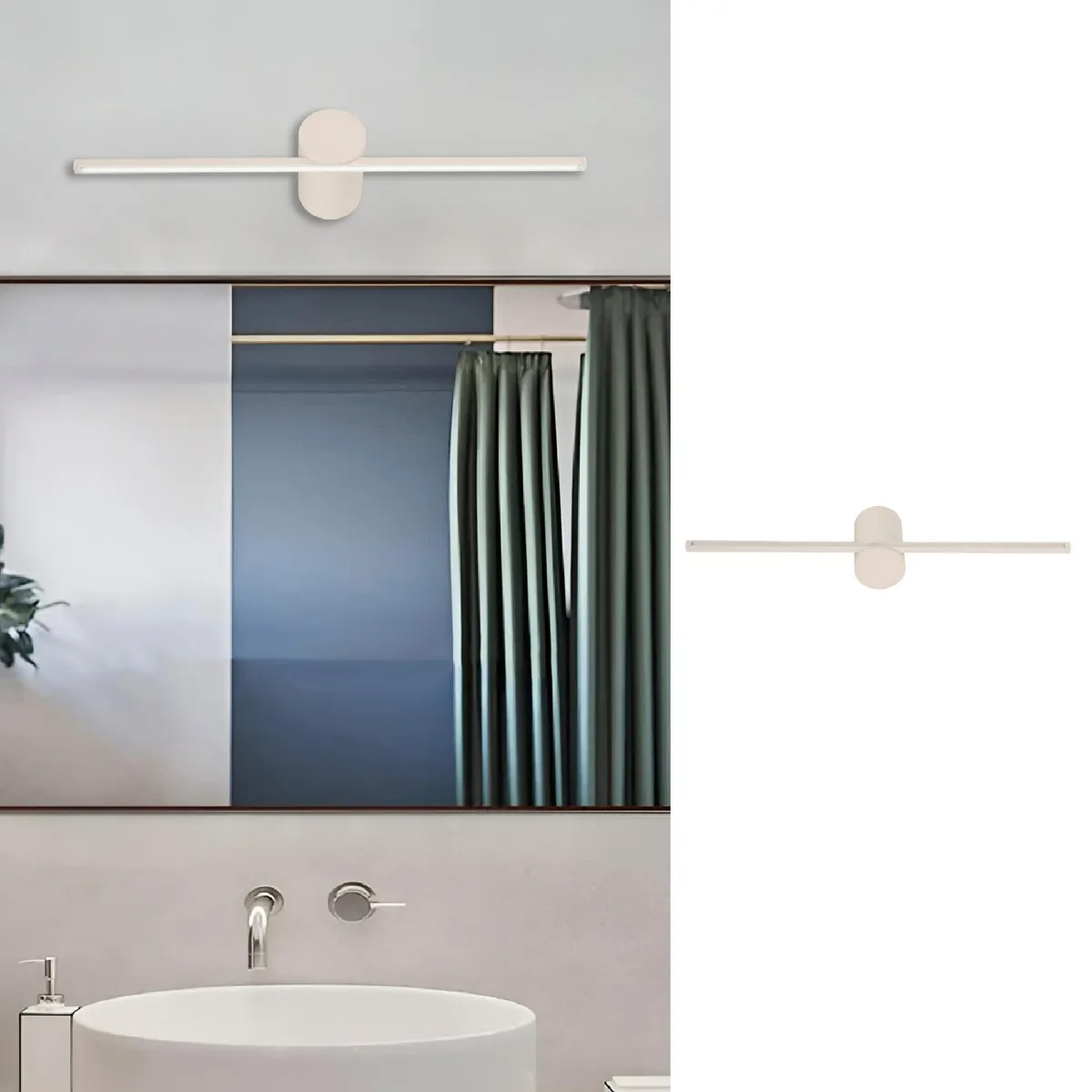 JUST HOME COLLECTION - Apliqué Led Pietro Plástico Blanco