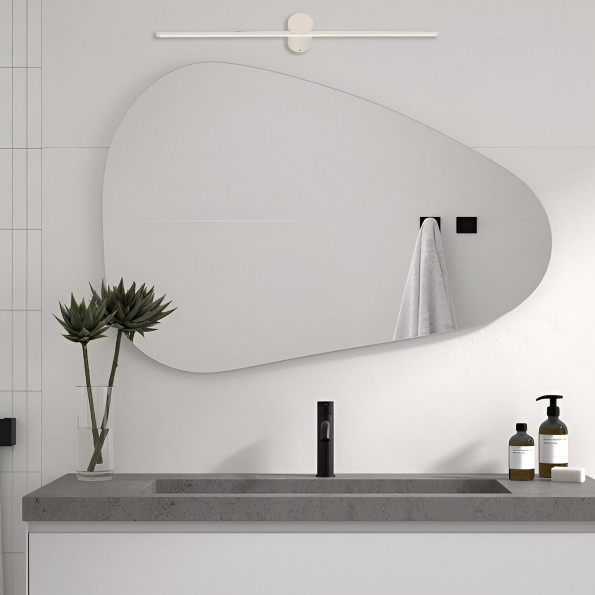 JUST HOME COLLECTION - Apliqué Led Pietro Plástico Blanco