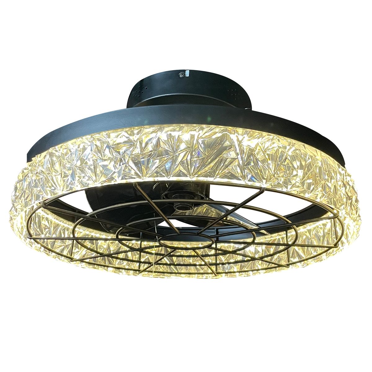 JUST HOME COLLECTION - Ventilador de Techo Negro 3 Aspas