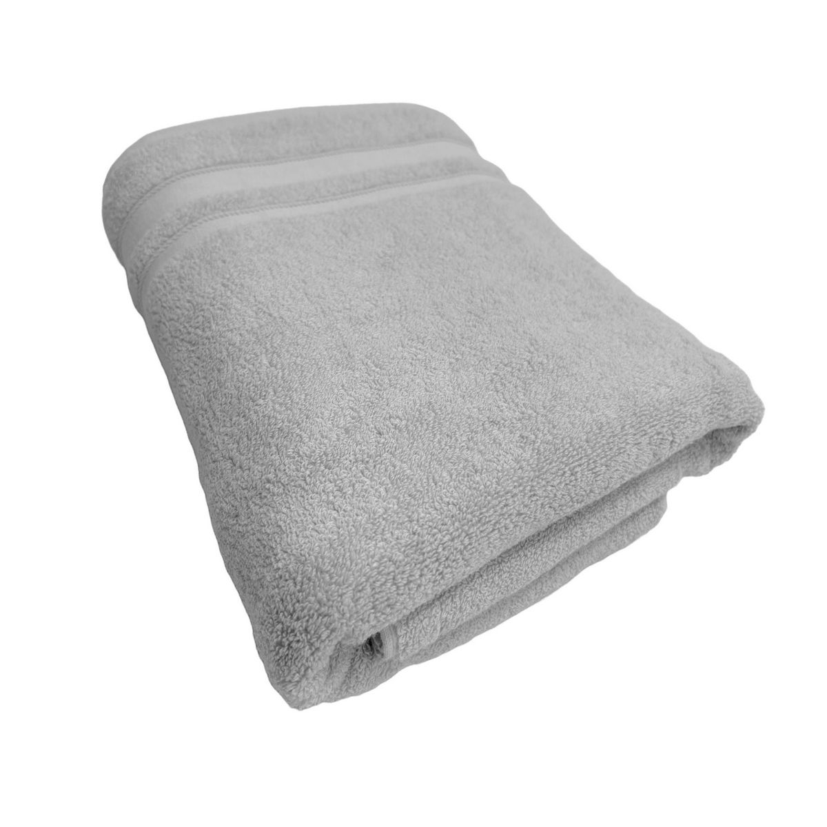 JUST HOME COLLECTION - Toalla Baño Crown 600 gr Algodón 90x150 cm Gris