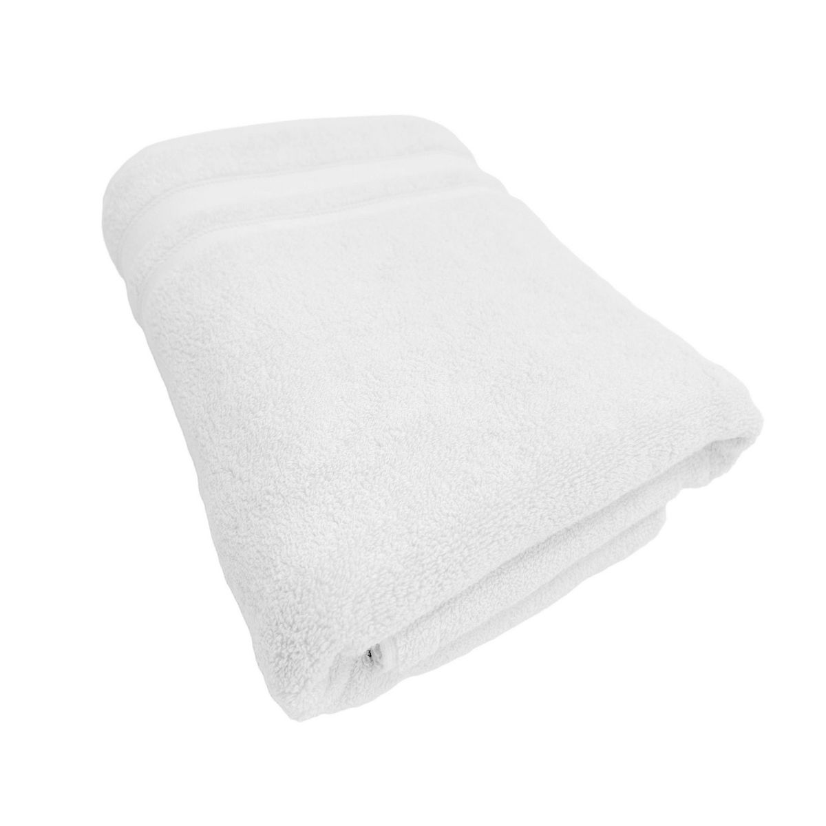 JUST HOME COLLECTION - Toalla Baño Crown 600 gr Algodón 90x150 cm Blanco