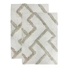 JUST HOME COLLECTION - Set 2 Pisos Baño Prestige 45x65 cm Arena