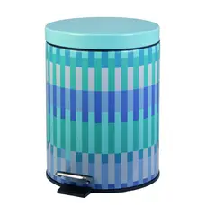 CASA BONITA - Papelero 5 Litros Metal y Polipropileno Azul