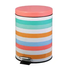 CASA BONITA - Papelero 5 Litros Metal y Polipropileno Multicolor