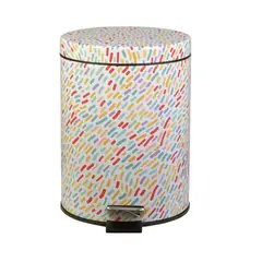 CASA BONITA - Papelero 5 Litros Metal y Polipropileno Multicolor