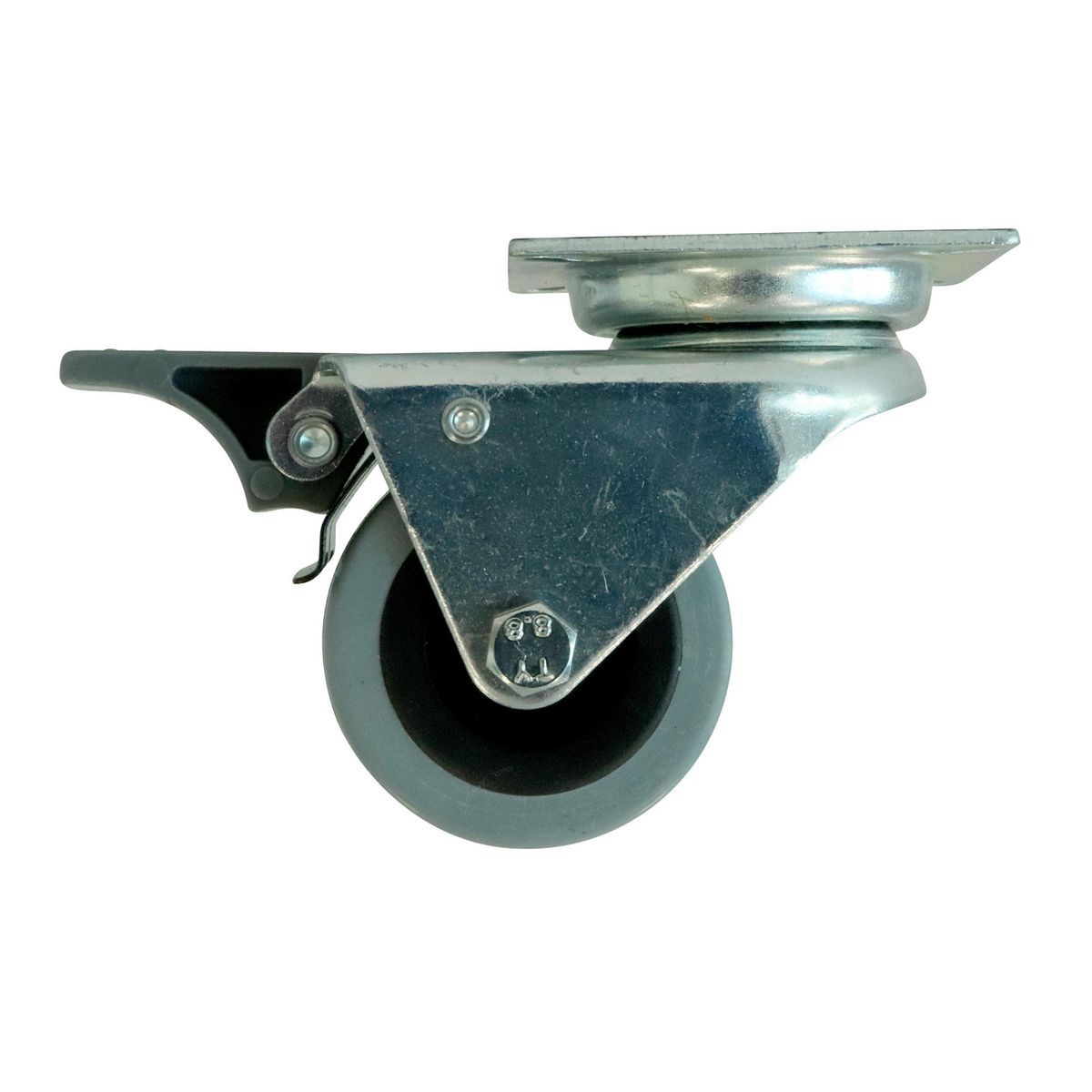 FIXSER - Rueda doble giratoria con freno 80