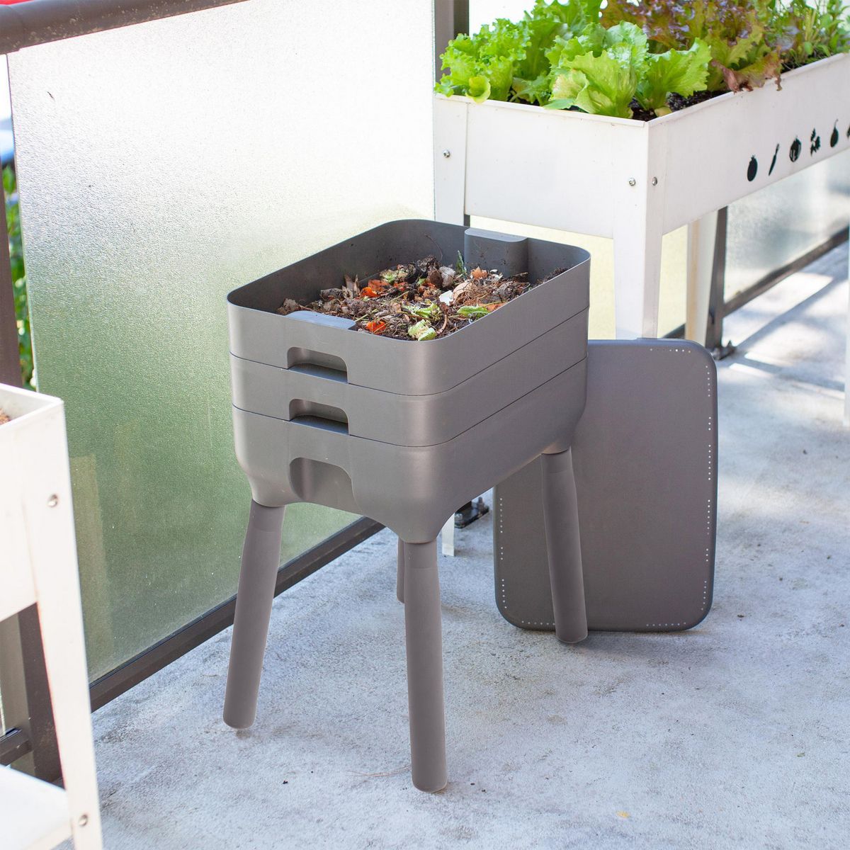 ERGO - Vermicompostera 49x39x65 cm