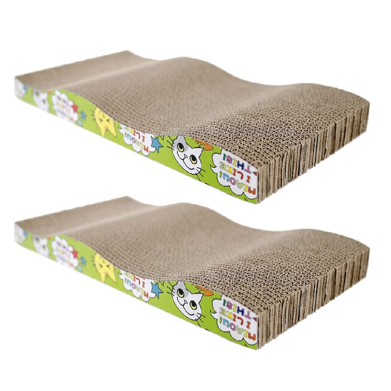 Set 2 rascadores para gato 43x12x3 cm