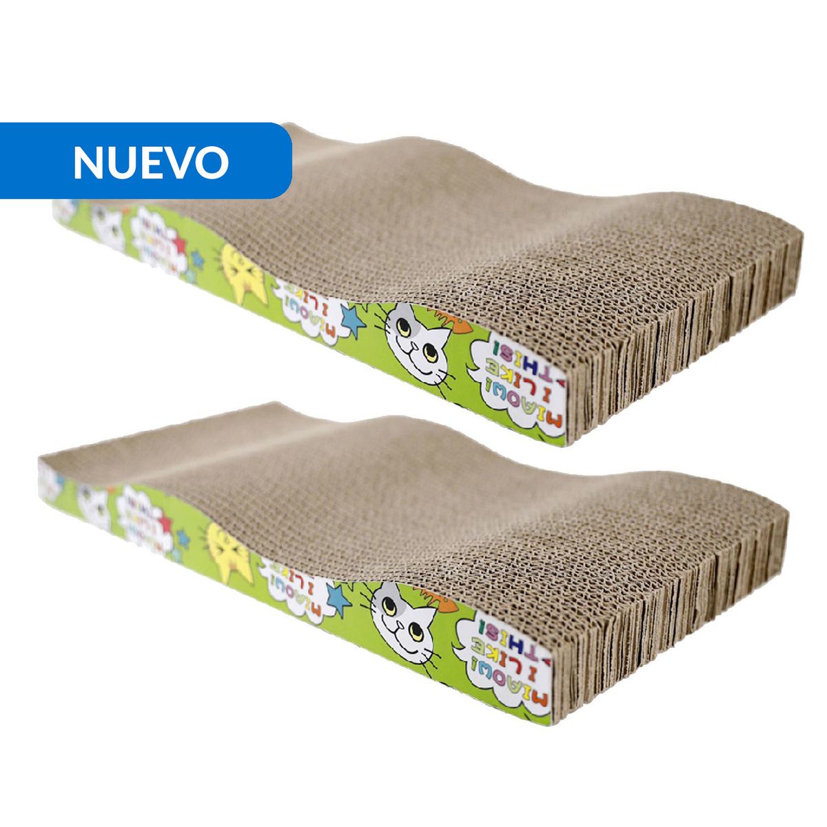 PETIZOOS - Set 2 rascadores para gato 43x12x3 cm