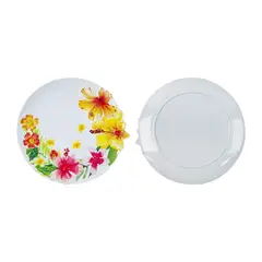 JUST HOME COLLECTION - Plato melamina flores 28x27 cm