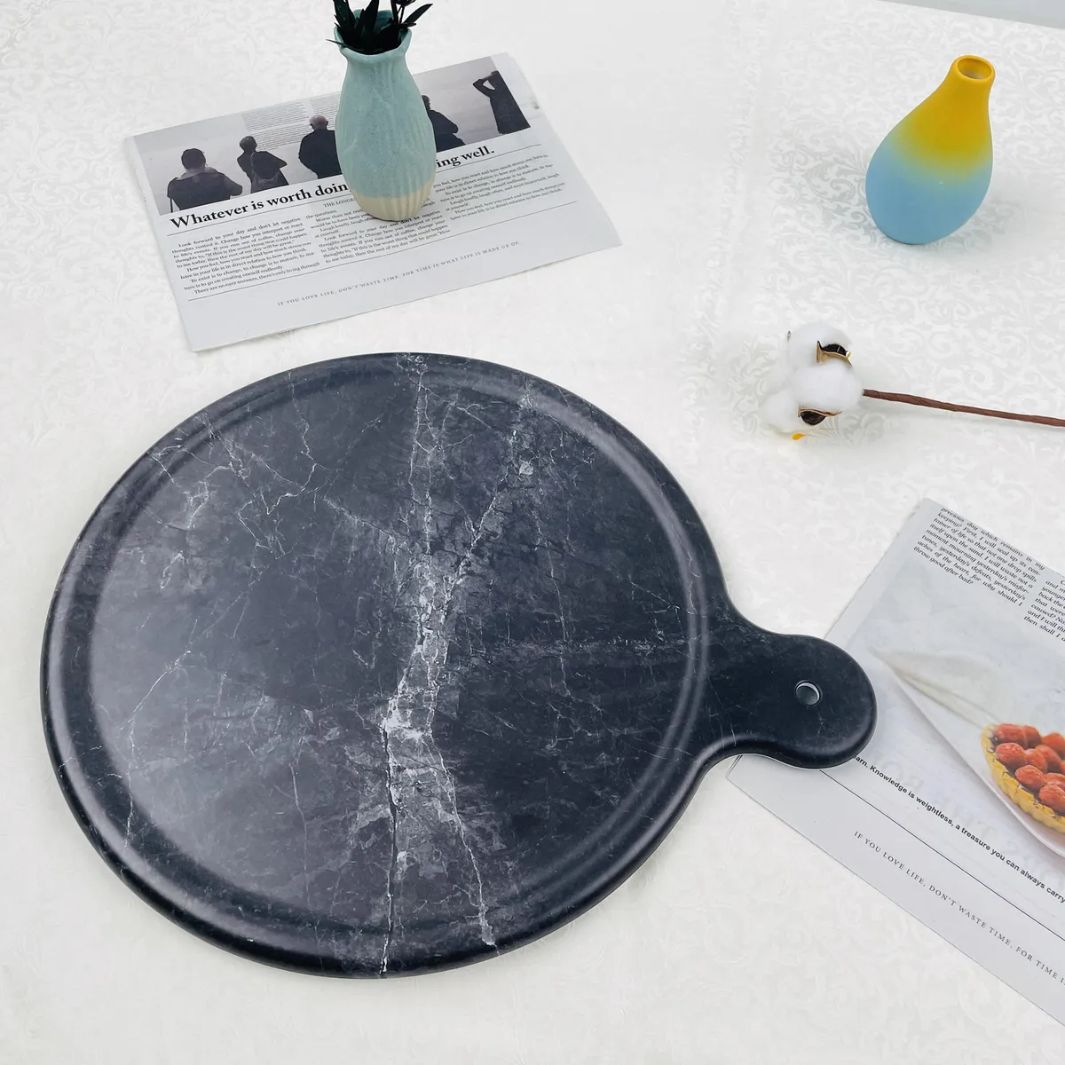 JUST HOME COLLECTION - Bandeja para Servir Melamina Mármol