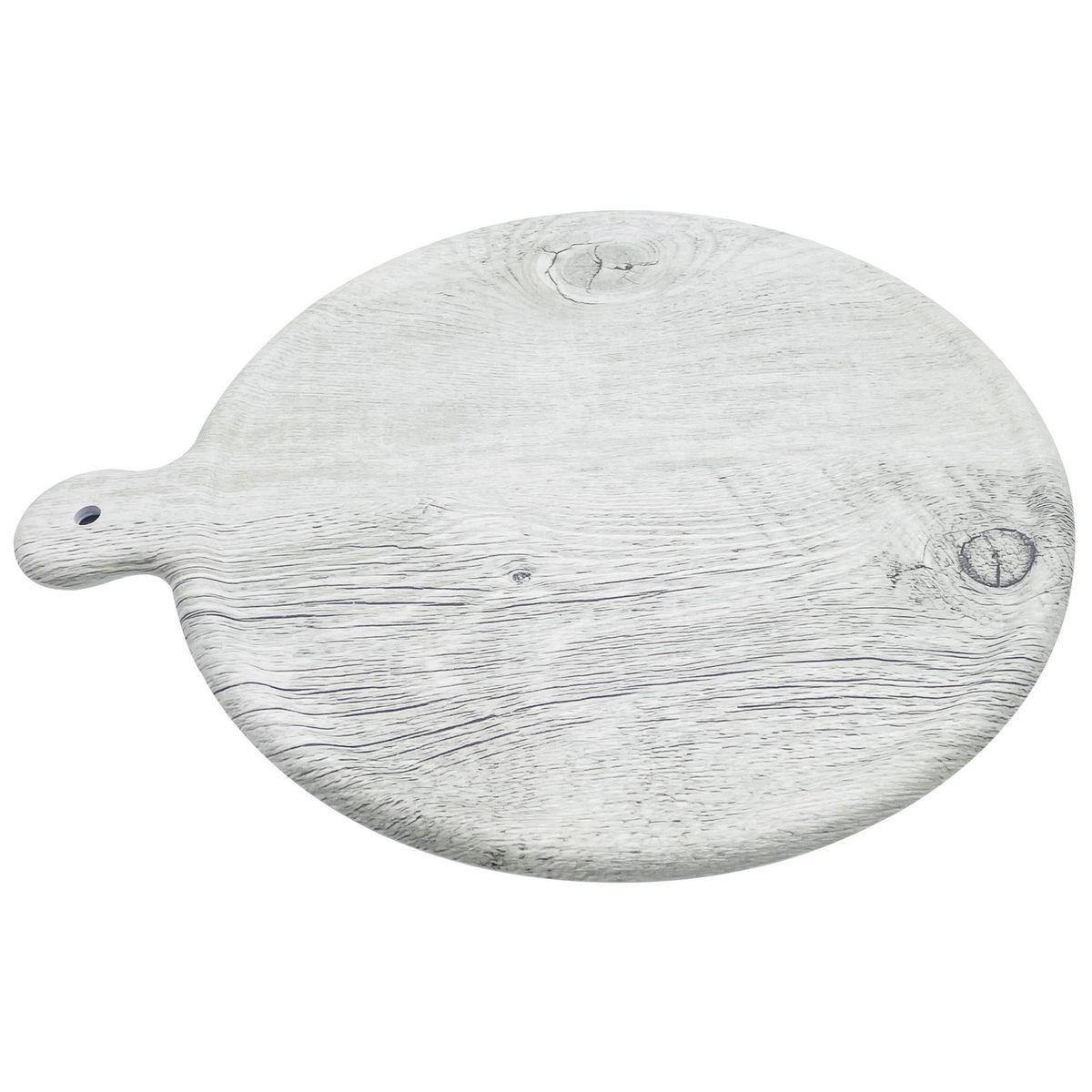 JUST HOME COLLECTION - Bandeja Melamina Redonda 45x38.5 cm Blanco/ Marmol