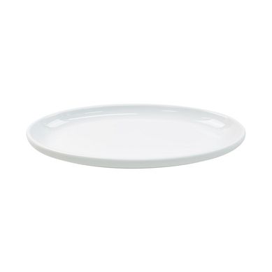 Plato ovalado melamina blanco
