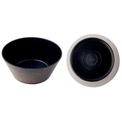 Bowl melamina 16x7 cm madera / negro