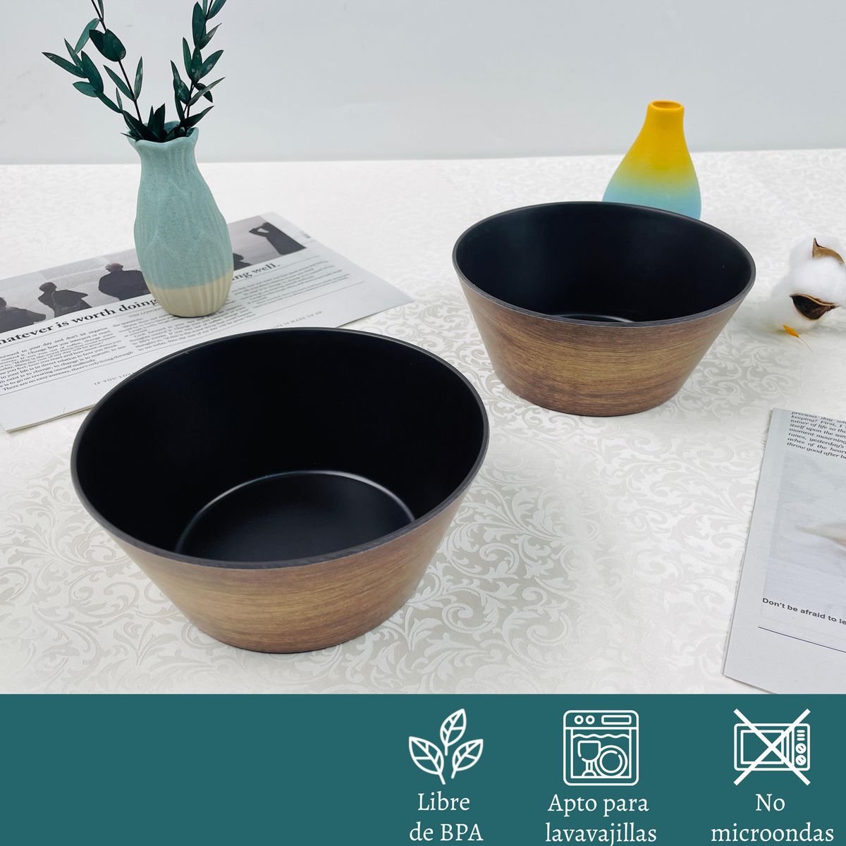 JUST HOME COLLECTION - Bowl Negro 16x7 Cm Just Home Collection 700 Ml
