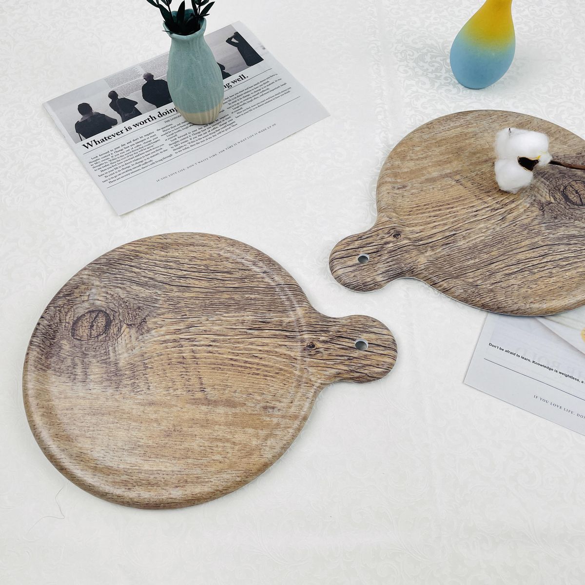 JUST HOME COLLECTION - Bandeja para Servir Melamina Mármol