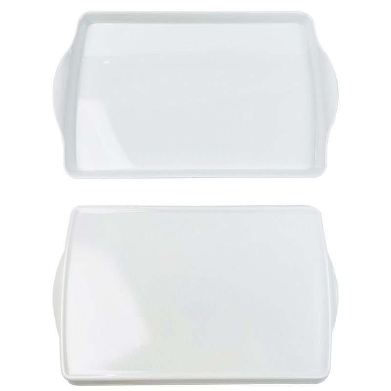 JUST HOME COLLECTION - Bandeja Melamina Rectangular 38.3x24 cm Blanco