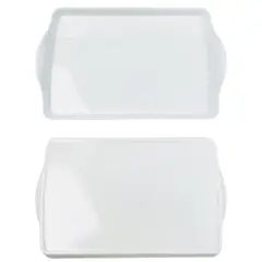 JUST HOME COLLECTION - Bandeja Melamina Rectangular 38.3x24 cm Blanco