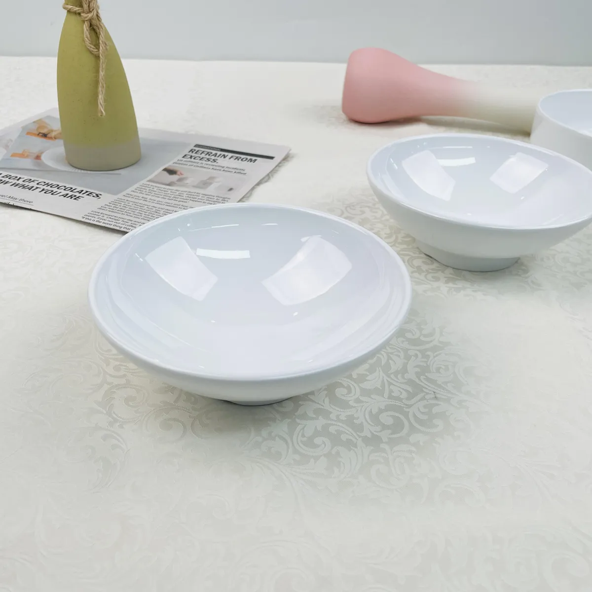 JUST HOME COLLECTION - Bowl Melamina Blanco Redondo