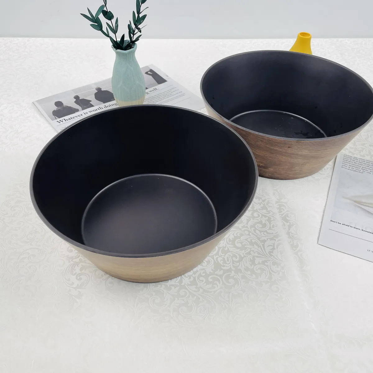 JUST HOME COLLECTION - Bowl Decorativo Just Home Collection Y Negro 2500 Ml