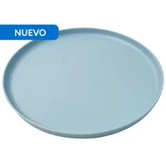 JUST HOME COLLECTION - Set Platos 26,5 cm 4 Piezas Melamina Celeste