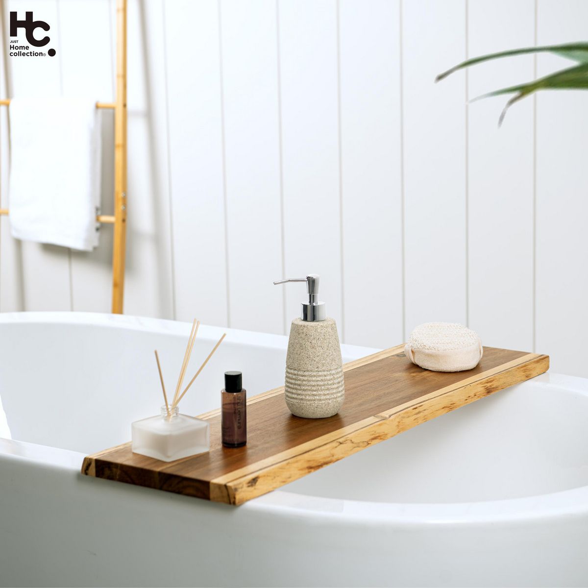 JUST HOME COLLECTION - Dispensador Stripe Resina Natural