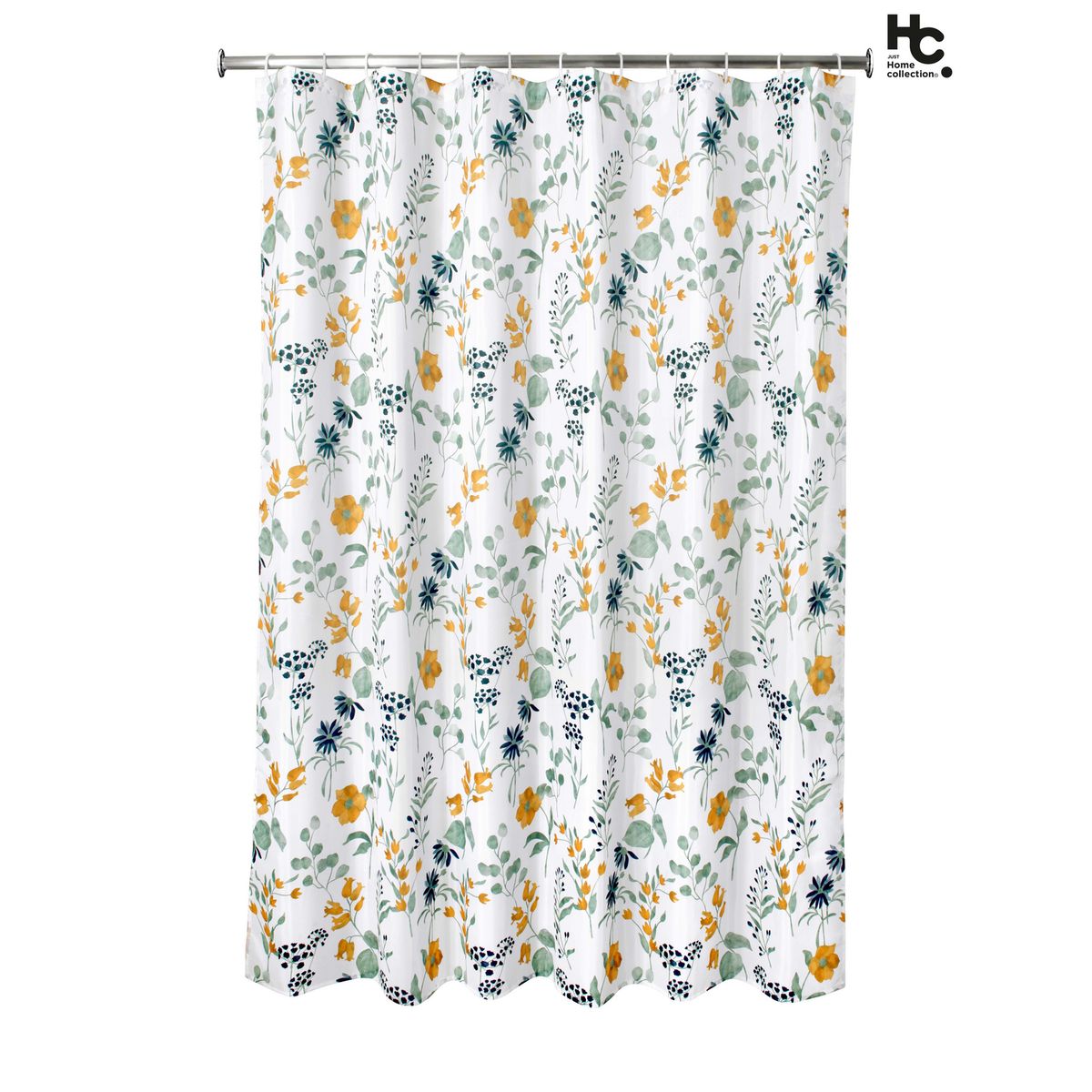 JUST HOME COLLECTION - Cortina Baño Tela Flower 178x180 cm