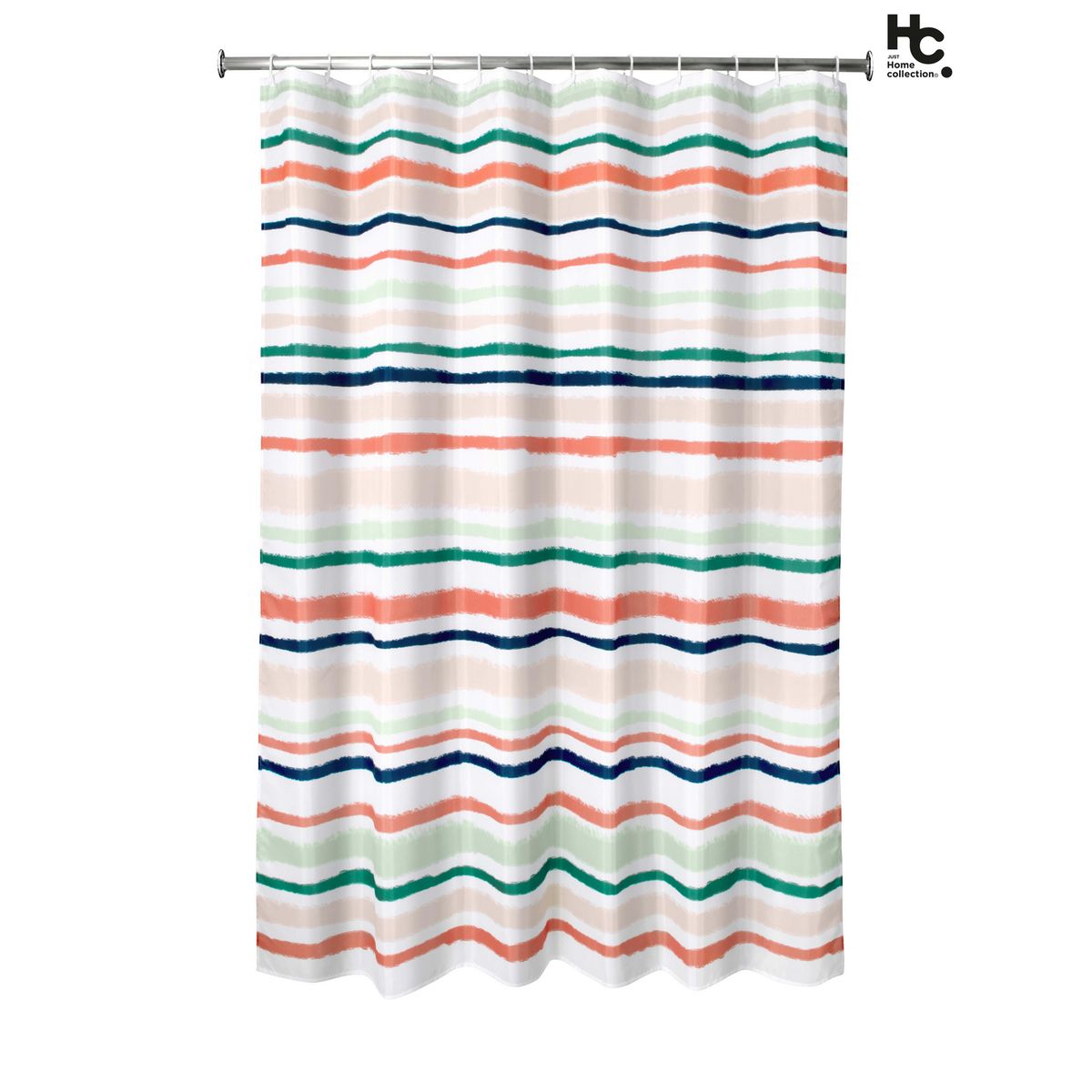 JUST HOME COLLECTION - Cortina Baño Tela Stripe 178x180 cm