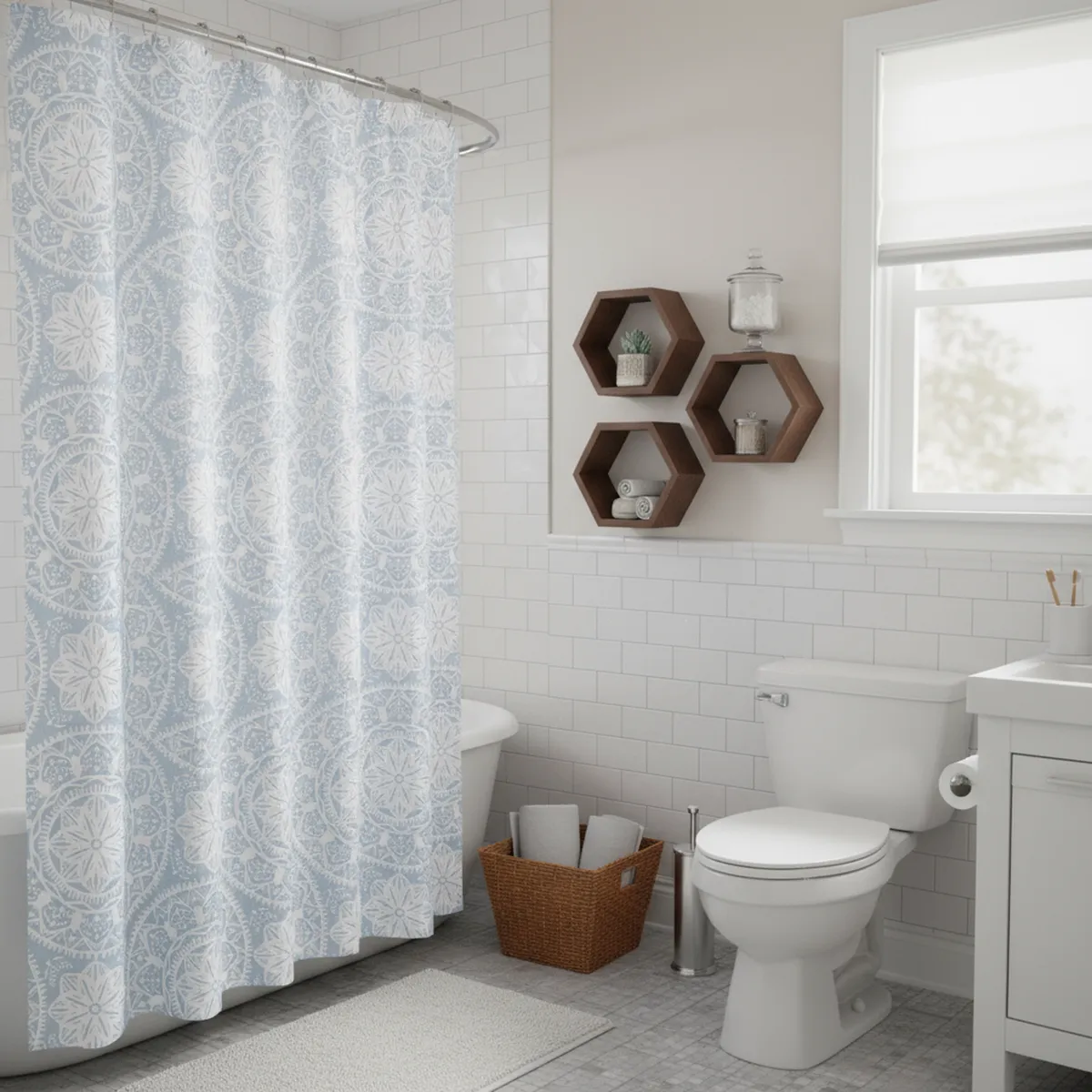 JUST HOME COLLECTION - Cortina Ban Tela Eco Meda 178x180 cm