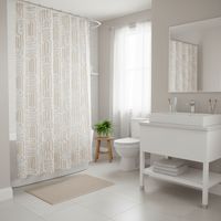 Cortina Baño 178x180 cm Linea Beige