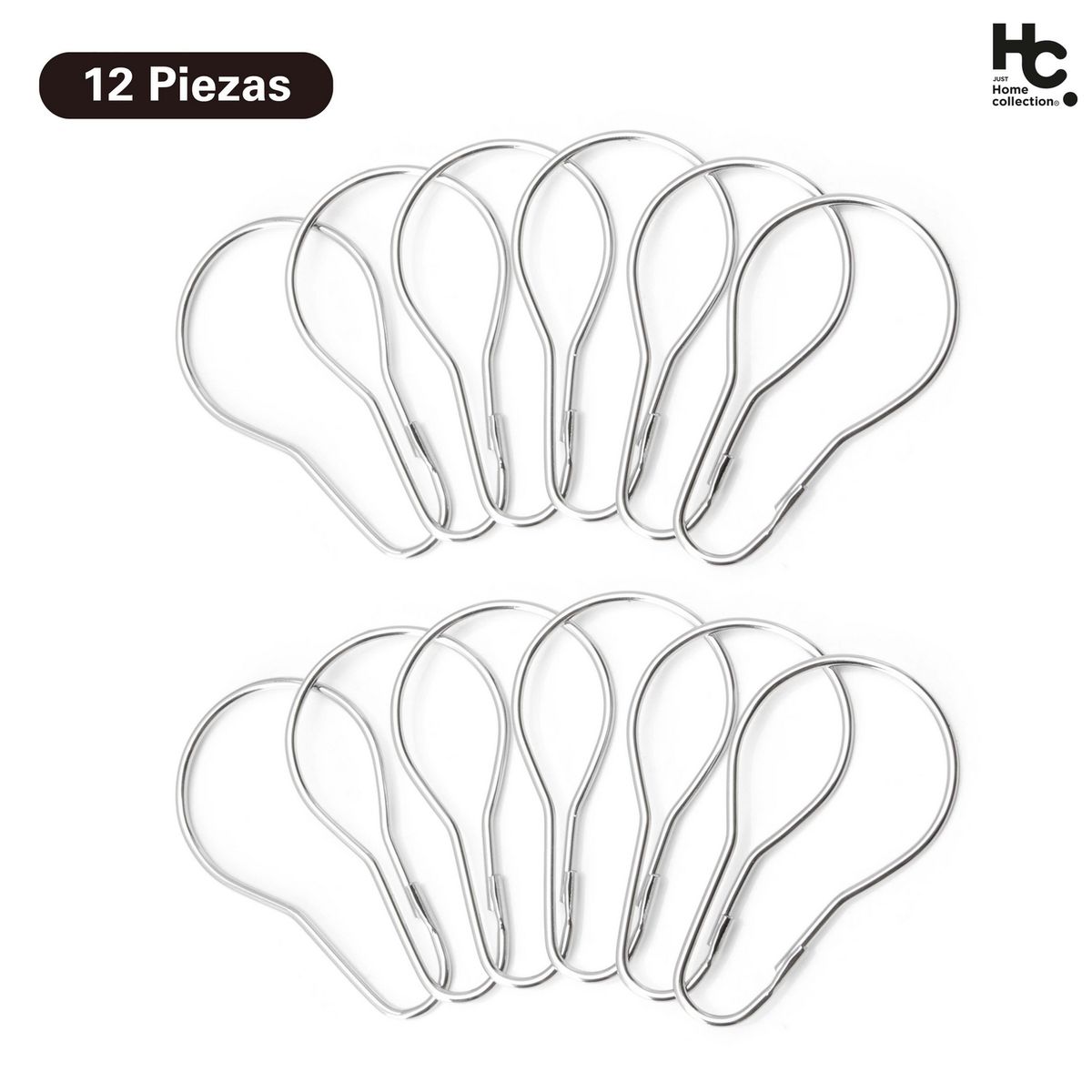 JUST HOME COLLECTION - Set 12 Ganchos Metal Opp