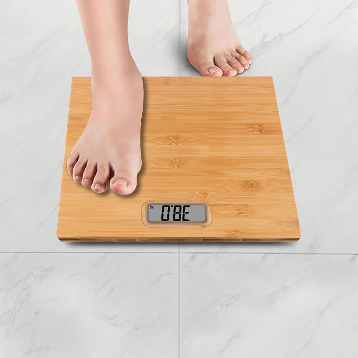 JUST HOME COLLECTION - Balanza Visor Lcd Bambu 150 Kg