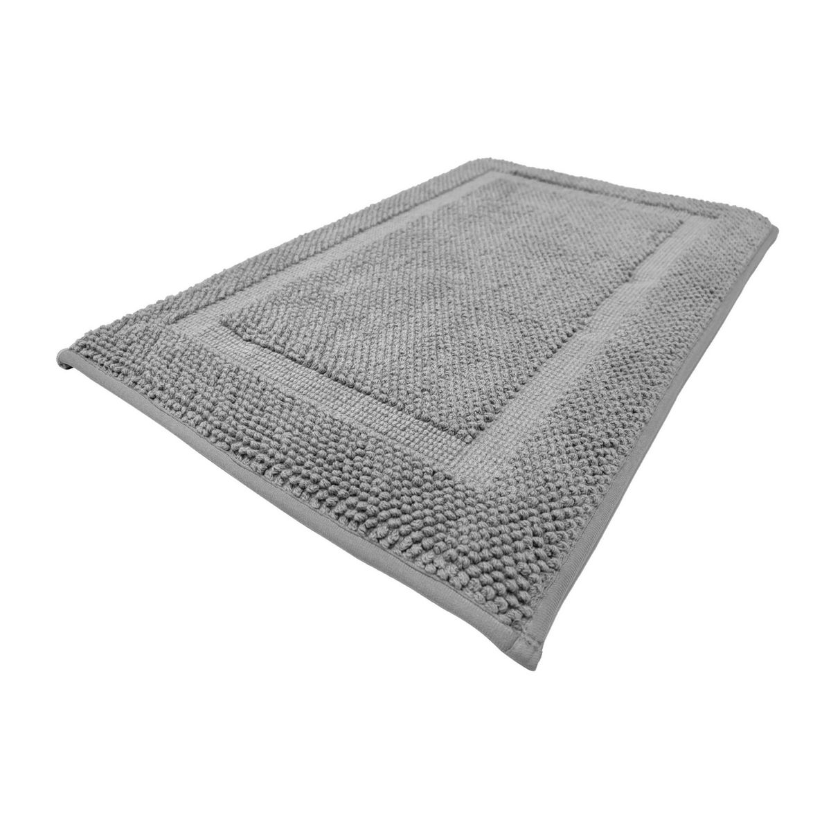 JUST HOME COLLECTION - Piso baño Memo 45x70 cm Algodón Gris