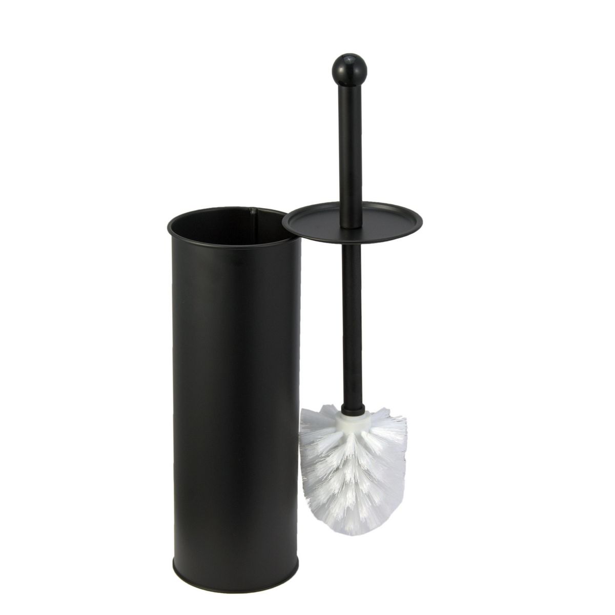 JUST HOME COLLECTION - Cepillo Sanitario Tubo Negro