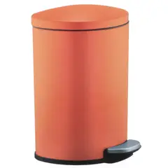 JUST HOME COLLECTION - Papelera 7 Litros Metal Naranjo