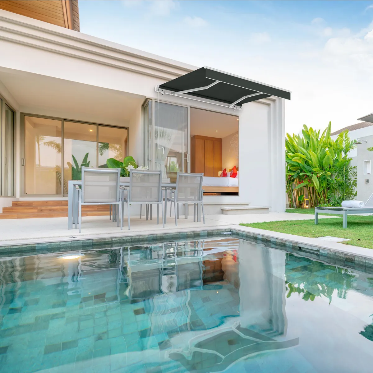 WIN DOOR - Toldo retractil 290x200 cm color gris