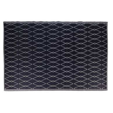 Alfombra Industrial 160x230 cm Negro; Blanco