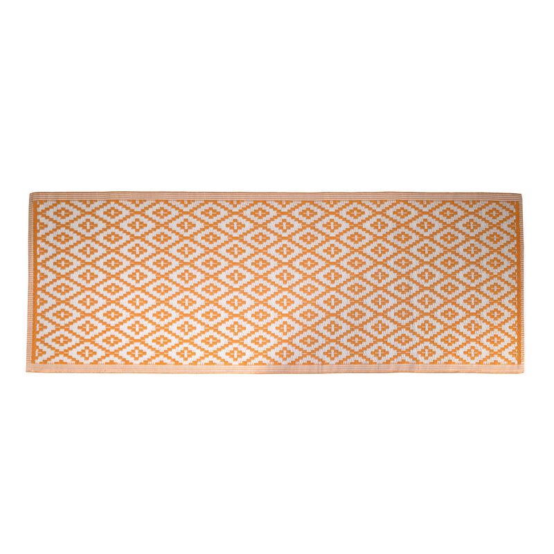 JUST HOME COLLECTION - Alfombra Boho 80x230 cm Polipropileno Amarillo; Blanco