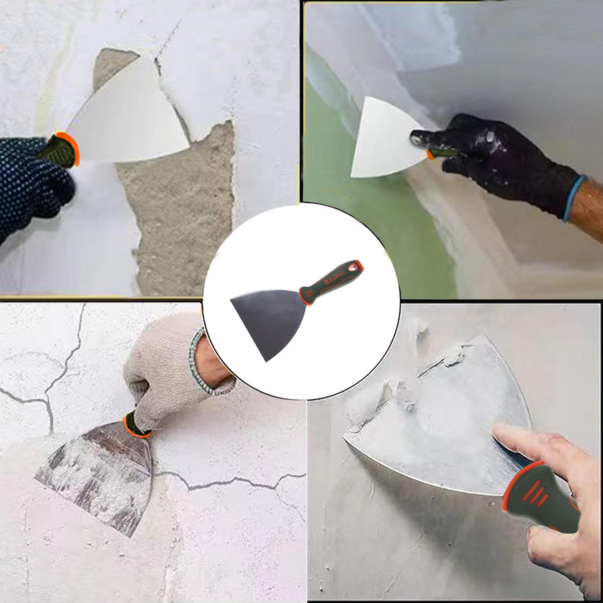 BAUKER - Espátula Flexible Bauker 5" para y Acabados Profesionales